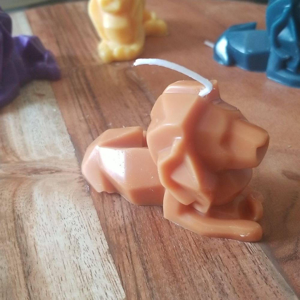 Lion Soy Wax Custom Made Candle Maple Pumpkin Cookie Scent